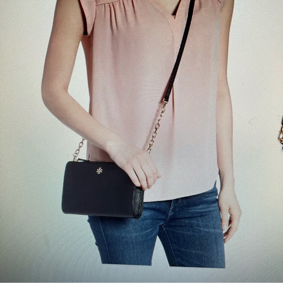 Tory Burch Marsden Leather Wallet Crossbody Bag - Picture 3 of 4